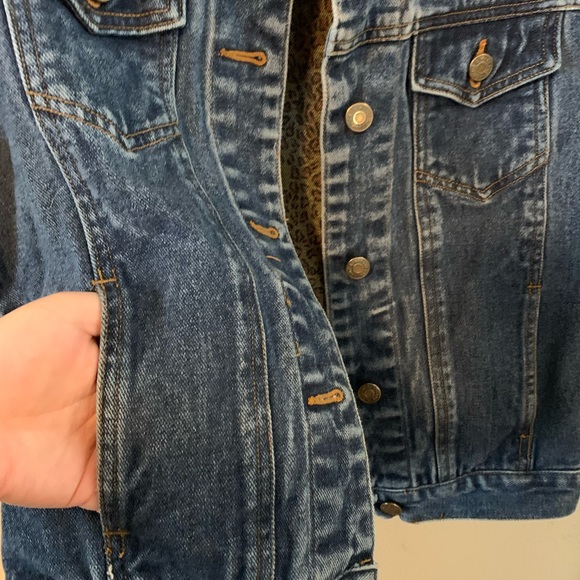 Women’s XS cut off denim vest vintage with pockets - Picture 8 of 9